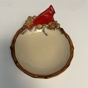 Hand painted Cardinal bowl - St Nicholas Square